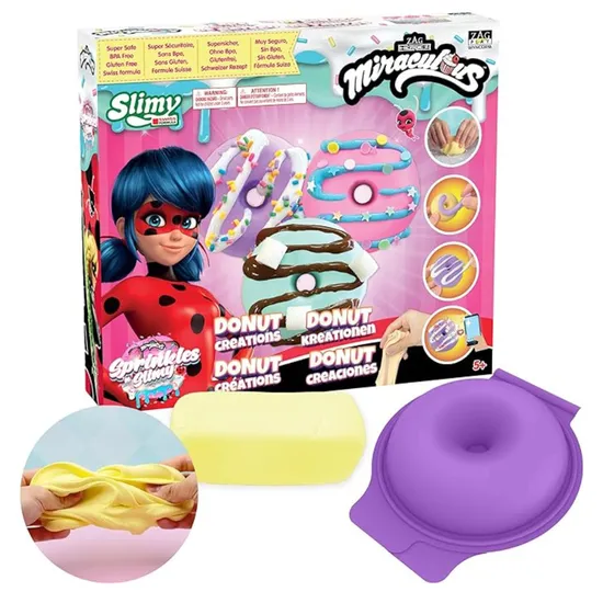 Massa de Modelar Sprinkles 'N Slimy Miraculous Donuts
