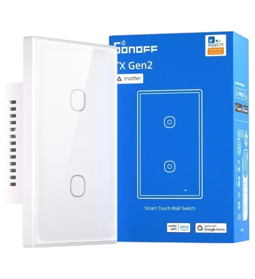 Interruptor Inteligente de Parede Sonoff 2BOTÕES