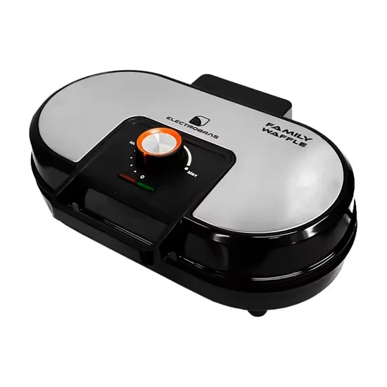 Wafleira Electrobras Family Waffle EBWF-02 - 1200W - 220V 50/60Hz - Preto e Prata