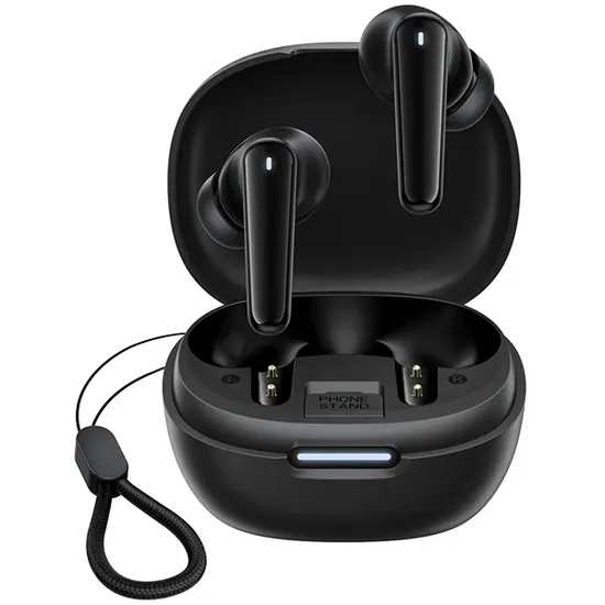 Fone de Ouvido Sem Fio Blackview Airbuds 17 com Cancelamento Ativo de Ruído (ANC) e Cancelamento de Ruído de Ambiente (ENC) - Preto
