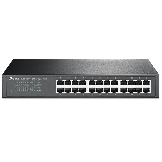 Switch Hub TP-Link 24 Portas TL-SG1024D 10/100/1000 Montável em Rack