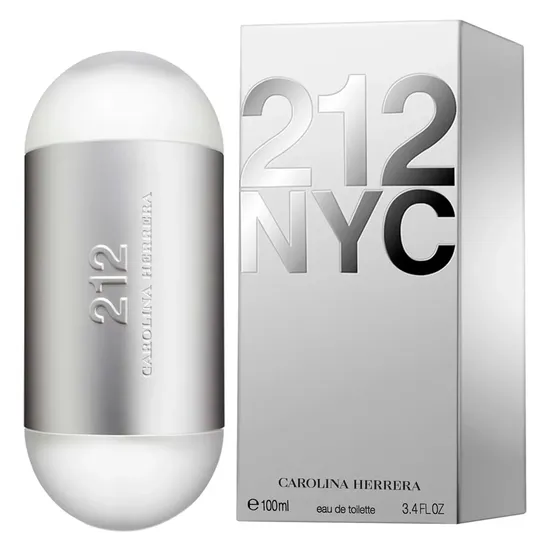 Perfume Carolina Herrera 212 NYC Água de Colônia Feminino 100ML