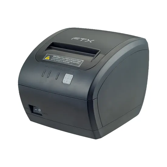 Impressora Térmica FTX FTXP-80W - Vermelho/USB/Wi-Fi/RJ-11 - 80 mm - Bivolt - Preto