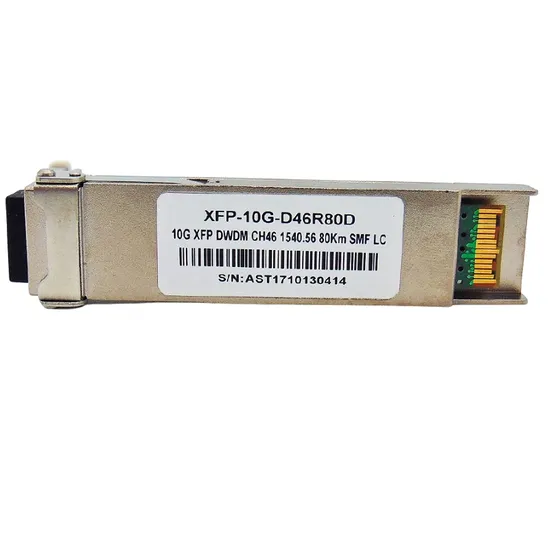 Cabo Fibra Óptica F. M XFP 10G 80KM LC 1540.56 CH46 D46R80D com Cisco Mux-Demux