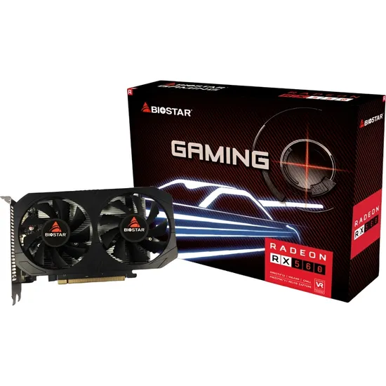 Placa de Vídeo Biostar Radeon RX 560 Gaming 4 GB GDDR5 (VA5615RF41)