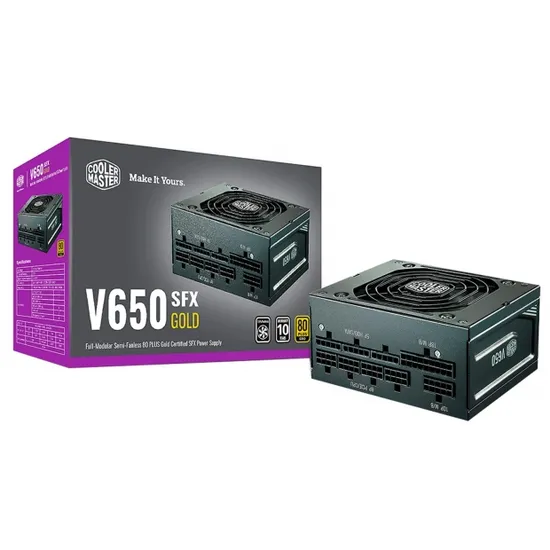 Fonte 650W Cooler Master V650 SFX Gold 80+ Gold MPY-6501-Sfhagv Bivolt Preto