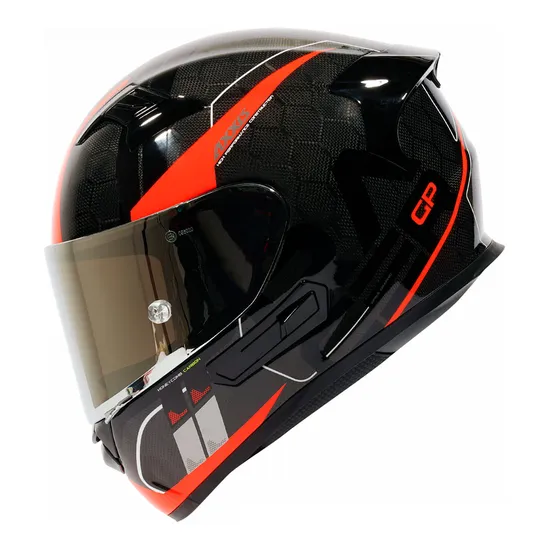 Capacete Axxis Racer GP SV Spike A5 - Fechado - Tamanho XL - Brilhante