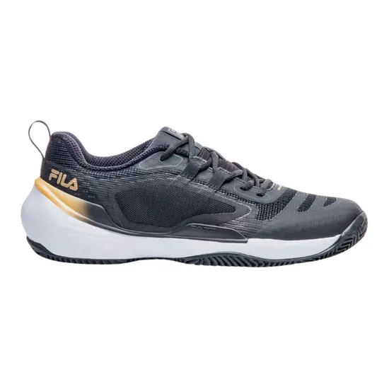 Sapato Fila Winner Clay Preto-Dourado Masculino 38