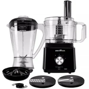 Multiprocessador Britânia All In One BMP900P Processador + Liquidificador + Espremedor 220V ~ 50/60 Hz - Preto