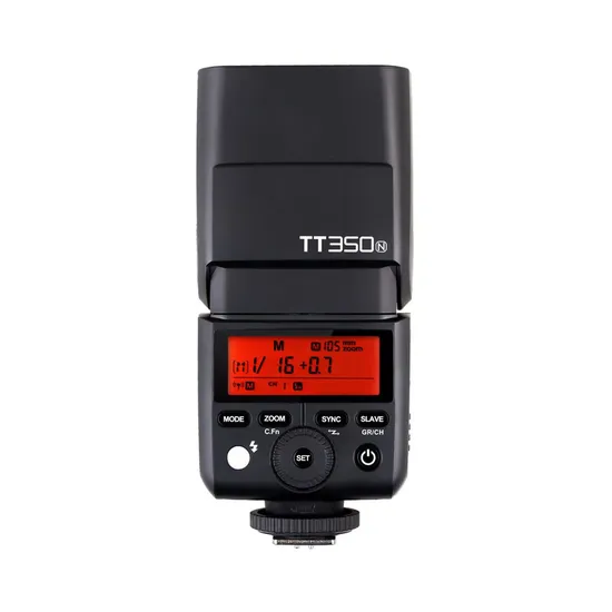 Flash Godox TT350 Nikon para câmeras Nikon
