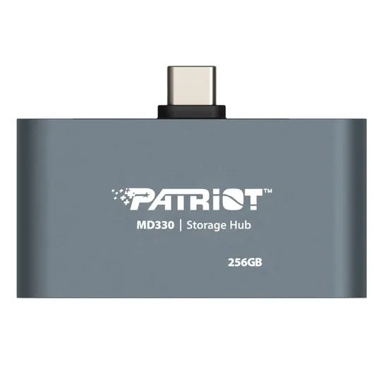 Hub USB-C Patriot PMD256GH013 256GB 3 em 1 - Cinza