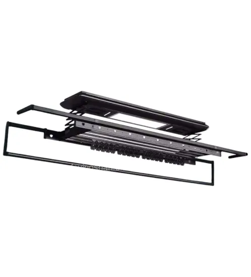 Varal de Teto Elétrico com Luz LED UV Preto MIMI-M989 220V 50Hz