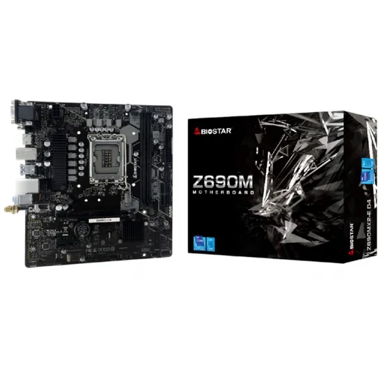 Placa Mãe Biostar Z690MX2-e D4 DDR4 HDMI/DVI/VGA/M.2
