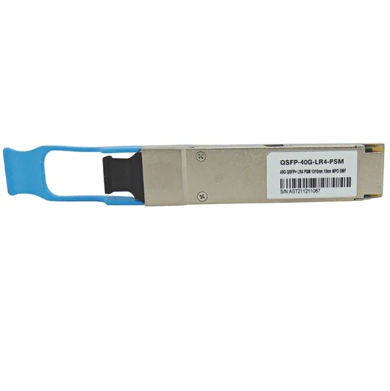 Cabo de fibra óptica QSFP+ 40G 10KM 1310NM Mpo DDM SMF QSFP-40G-LR4-PSM com Conector