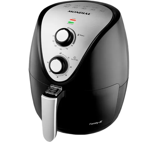 Fritadeira Elétrica Mondial Family AF-30I 220V - Preto/Prata