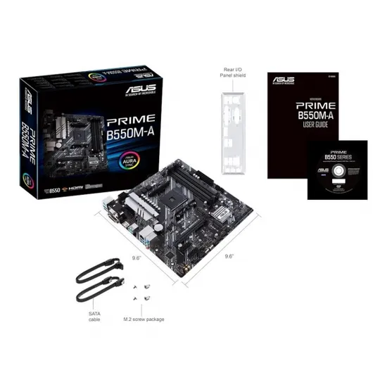 Placa-mãe Asus B550M-A Prime AM4 HDMI/DVI/VGA/M.2