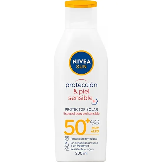 Protetor Solar Nivea Sun Proteção e Pele Sensível FPS 50 - 200ML