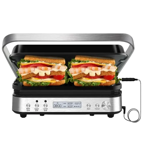 Sanduicheira Grill Panini Elétrica Cattleman 1600W