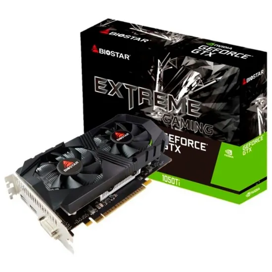 Placa de vídeo GTX1050TI 4GB Biostar Extreme Gaming VN1055TF4 VN1055TF41-AN1R A-BS2