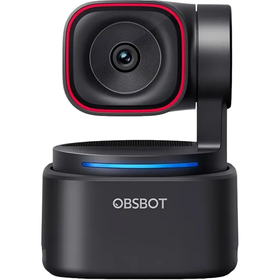 Câmera Web Obsbot Tiny 3 Lite Ia PTZ 4K - Preto/Vermelho (OWB-2410-Ce)