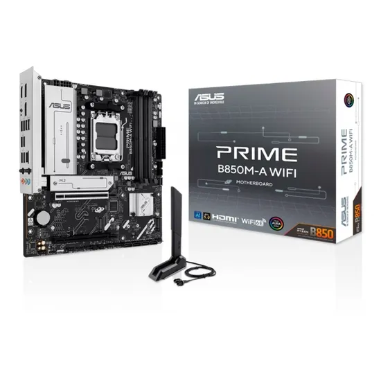 Placa-mãe ASUS B850M-A Prime DDR5 HDMI DP M.2 AM5 MB