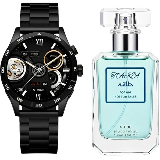 Kit Relógio Smartwatch G-Tide Power - Preto + Perfume Taka Edp - Masculino 30ML