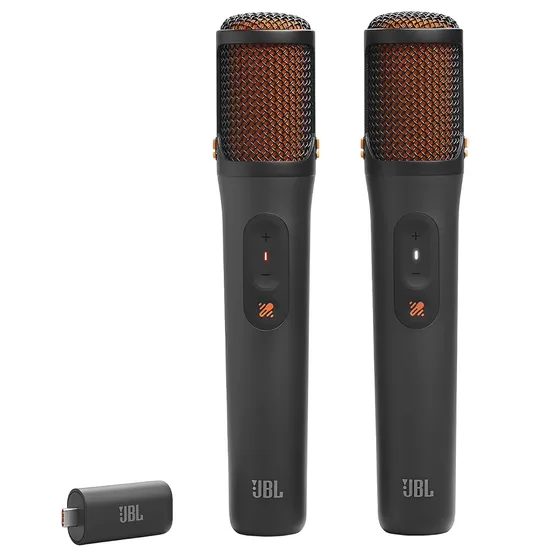 Jogo de Microfone JBL Easysing Mics 2026 - Preto 2 Peças