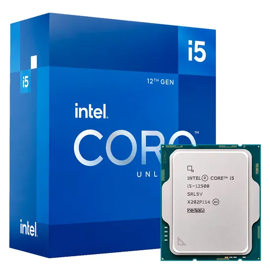 Processador Intel Core i5-12500 Socket LGA 1700 6 Núcleos 12 Threads 3.0GHZ e 4.6GHZ Turbo Cache 18MB