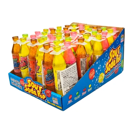 Caixa de Bala em Pó Kidsmania Sour Soda Pop 12x36g