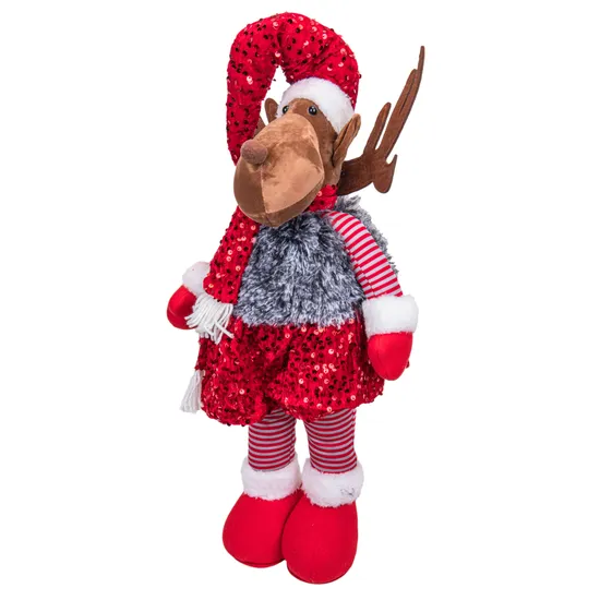 Boneca Rena Decorativa de Natal 76 cm