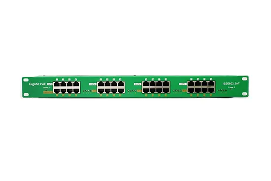 Injetor PoE 16 Portas ZQ Ativo Gigabit WT-AT-16-1U Verde