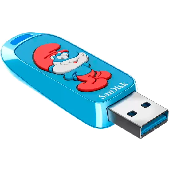 Pendrive Sandisk G46 128GB USB-A Smurfs Azul - Sdczis