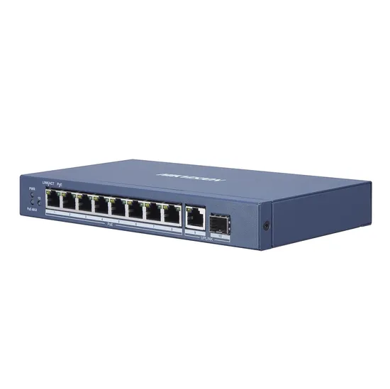Switch Hub Poe Hikvision 08P 10/100/1000Mbps DS-3E0510P-E