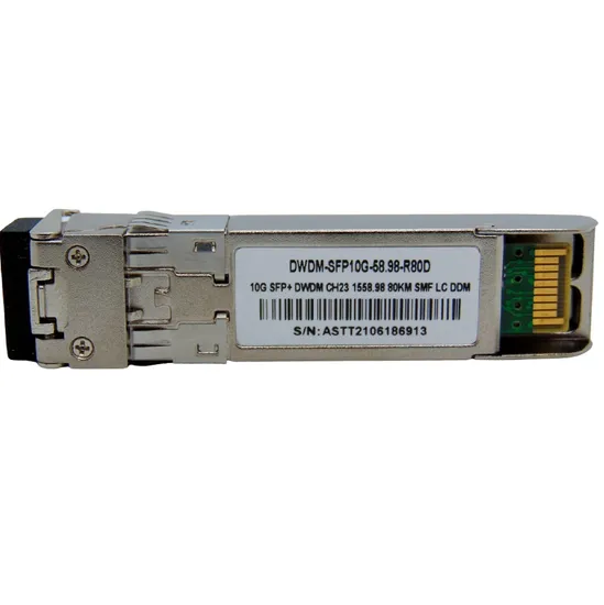 Kit de Mux-Demux SFP+ 10G 80KM DWDM 1558.98NM C23 compatível com Cisco