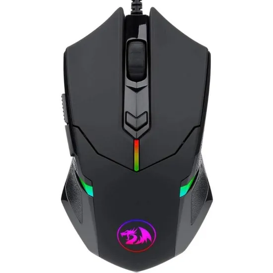 Mouse Gamer Redragon Centrophorus 2 M601-RGB com Iluminação RGB e Ajuste de Peso