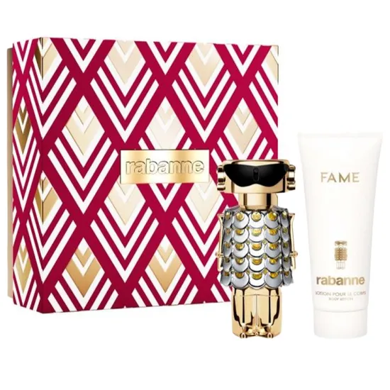 Kit Perfume Rabanne Fame Edp 80ML + Body Lotion 100ML Feminino