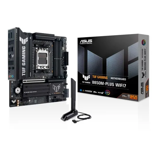Placa-mãe AM5 Asus B850M-Plus Tuf Gaming WIFI7/DDR5/HDMI