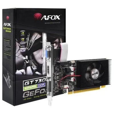 Placa de Vídeo 4GB GT730 Afox GDDR3 AF730-4096D3L6 HDMI
