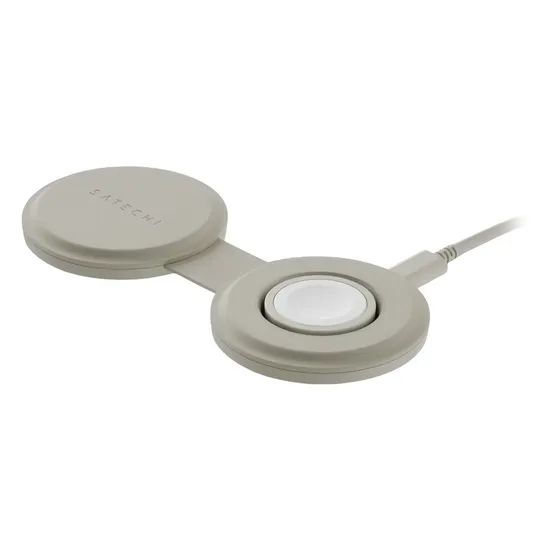 Carregador Sem Fio Satechi Onthego ST-QTG21W 2 Em 1 - Areia