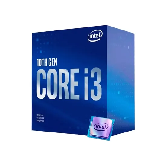 Processador Intel Core i3-10105F Soquete LGA 1200 4 Núcleos 8 Threads 3.7GHZ e 4.4GHZ Turbo Cache 6MB