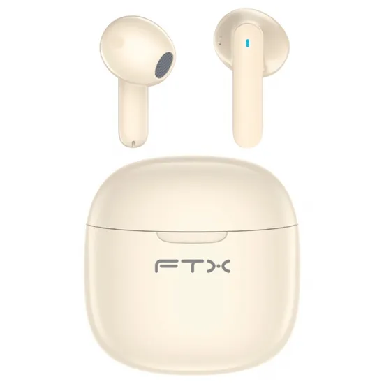 Fone de Ouvido Ear FTX E68-BG BT/ Microfone/ Encosto/ Toque/ IPX6 Bege 124597