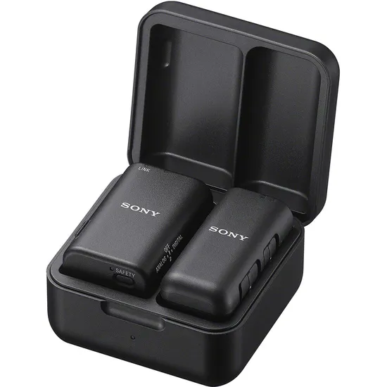 Microfone sem fio Sony ECM-W3S para câmera com sapata - preto