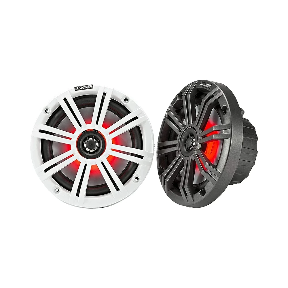 Alto Falante Marítimo Kicker Marine KM65 45KM654L LED 6"1/2 195Watts (Par)