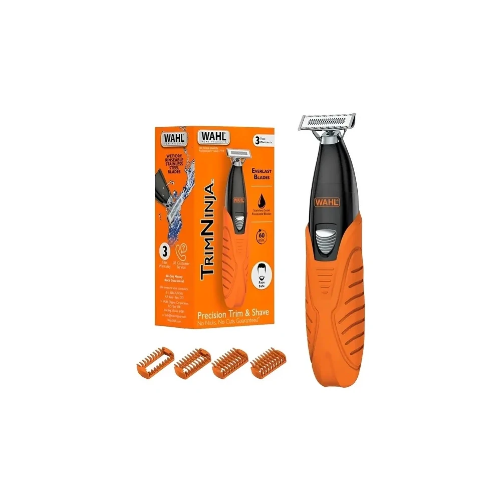 Aparador Wahl Trim Ninja 3 Em 1 Recarregável - Laranja (3029720)