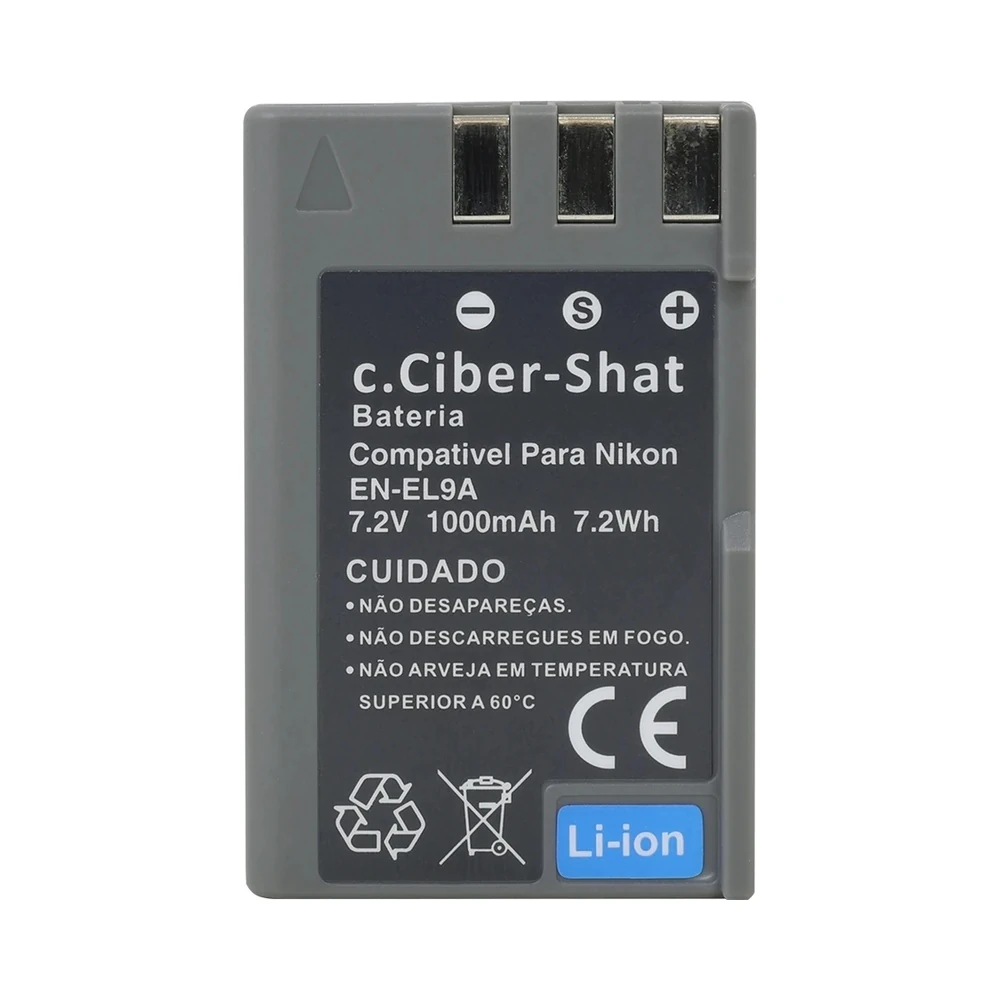Bateria Recarregável C.Ciber Shat EN-EL9A - 1000mAh