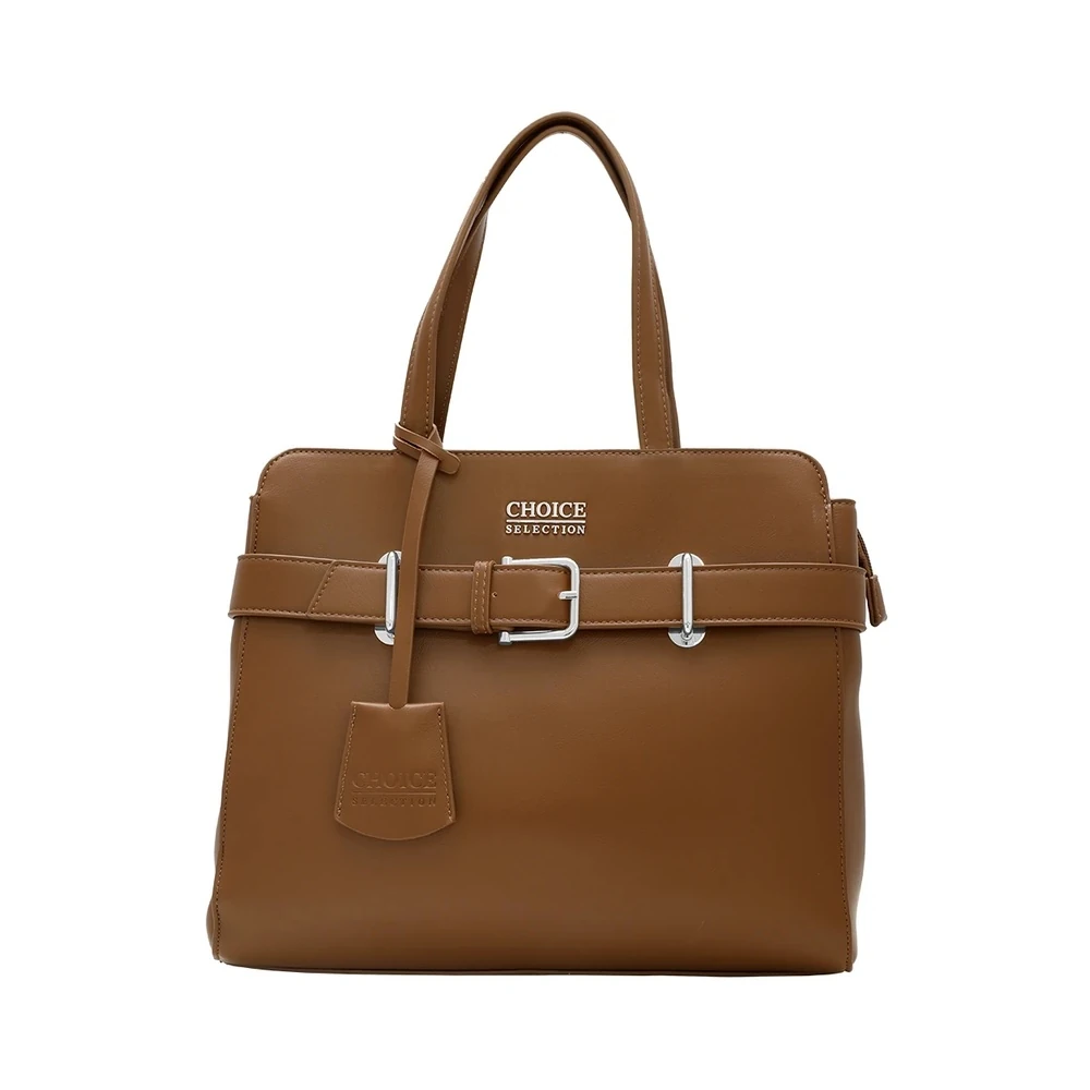 Bolsa Feminina Choice F253765B Marrom/Cromo