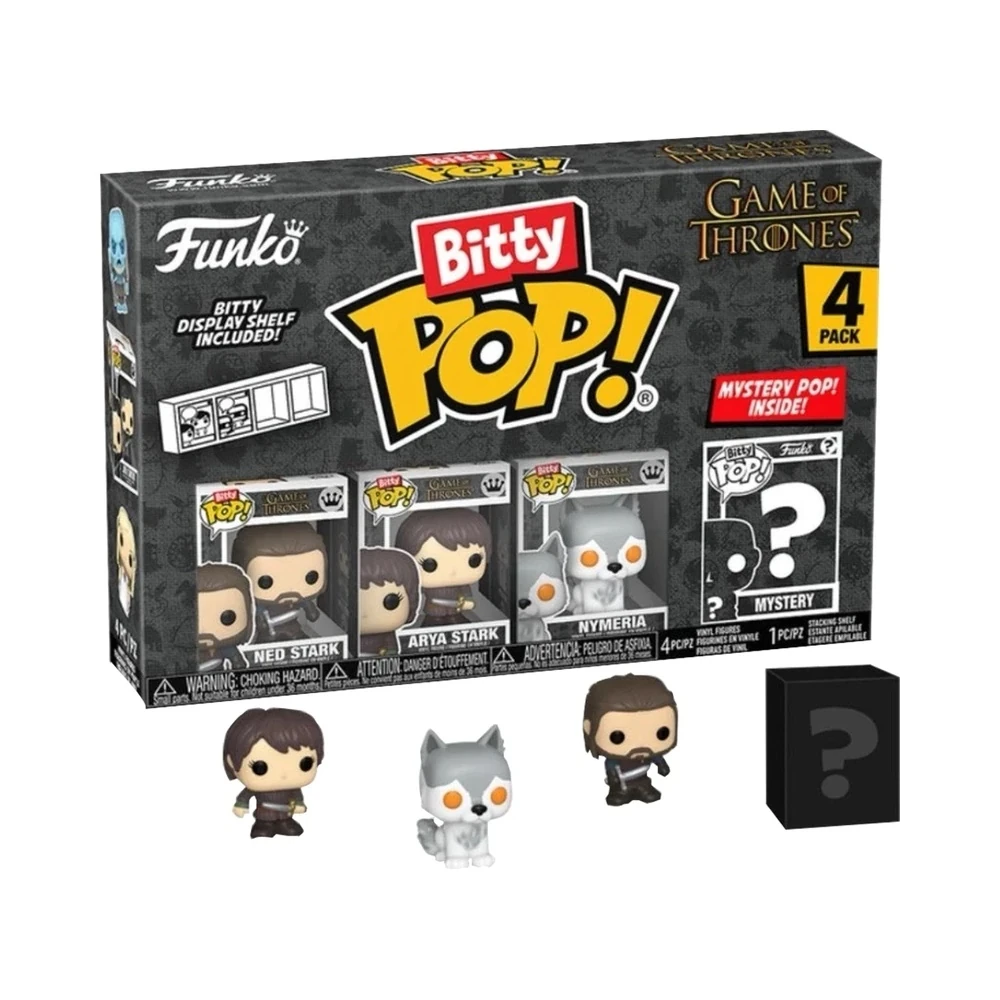 Boneco Ned Stark/Arya Stark/Nymeria - Game of Thrones Funko Bitty POP! 4 Pack