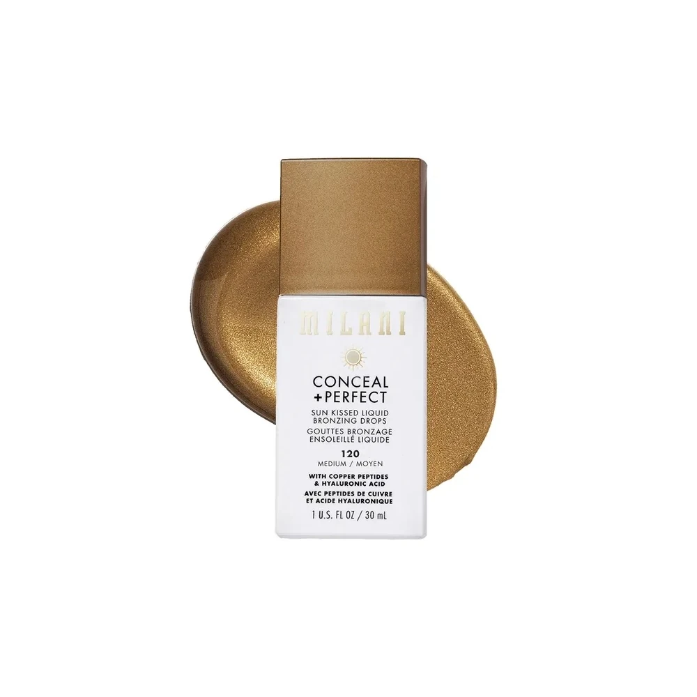 Base Bronzeadora Líquida Milani Conceal + Perfect Sun Kissed - #120 Medium - 30ML