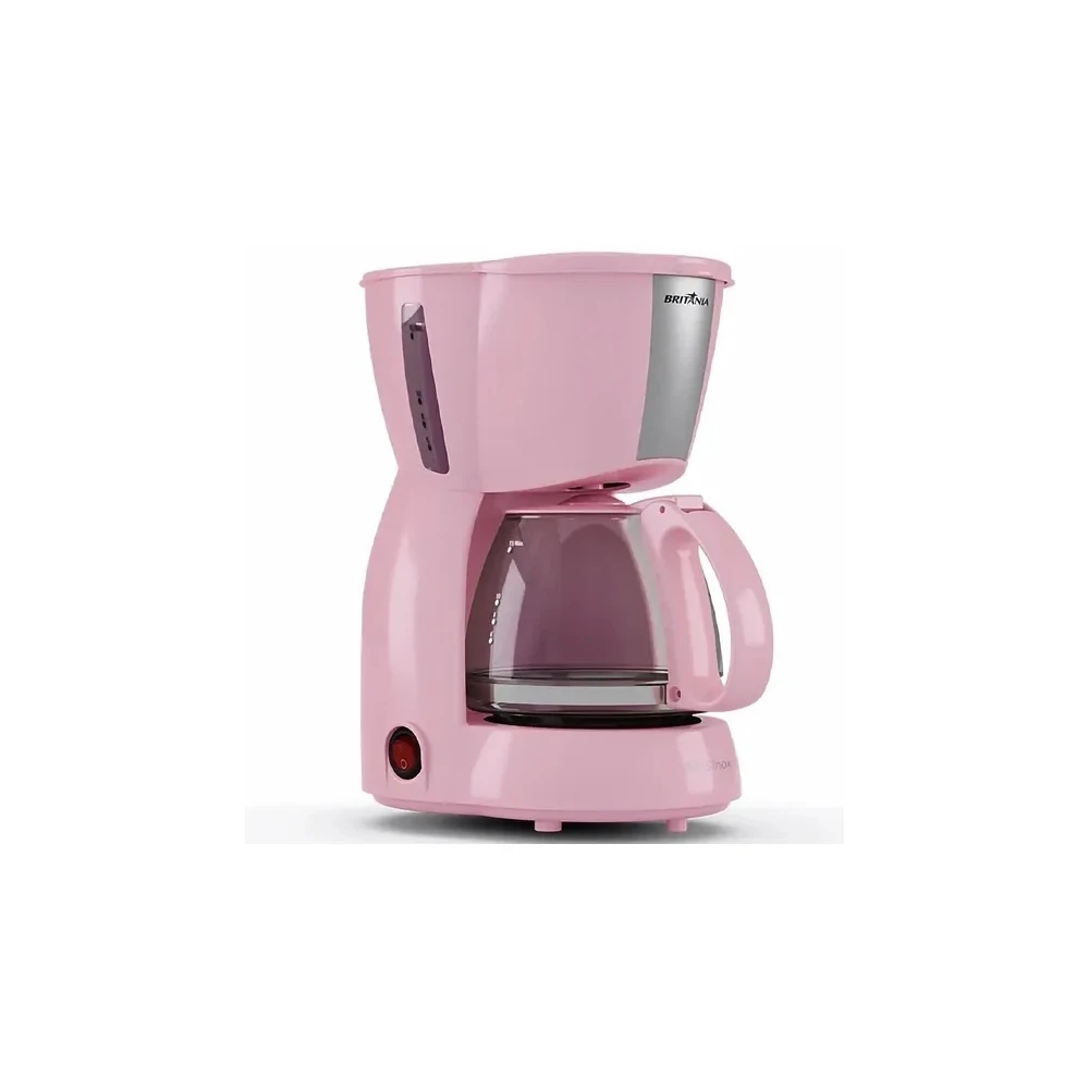 Cafeteira Elétrica Britânia BCF15 Inox - 550W - Até 15 Xícaras - 220V - Rosa