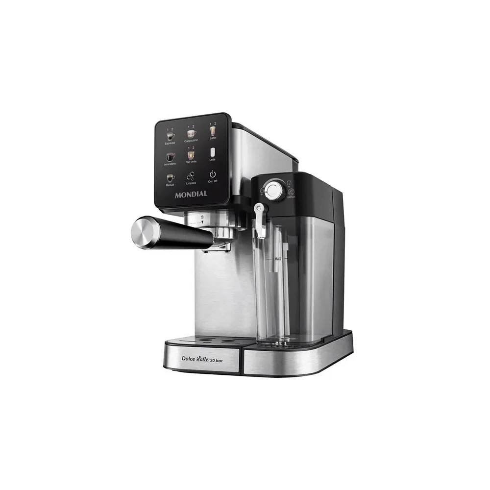 Cafeteira Mondial Dolce Latte C-28-Ecl 1.350 Watts 220V ~ 50/60 HZ - Preta/Prata